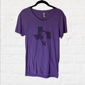 Texas unicorn purple t shirt xl
